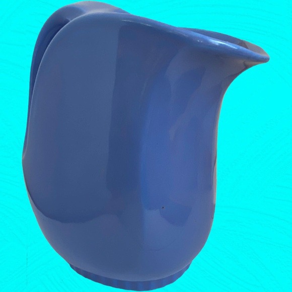 Hall China 5118 Made For Montgomery Ward Water Pitcher Blue No Lid Vintage - Picture 3 of 10